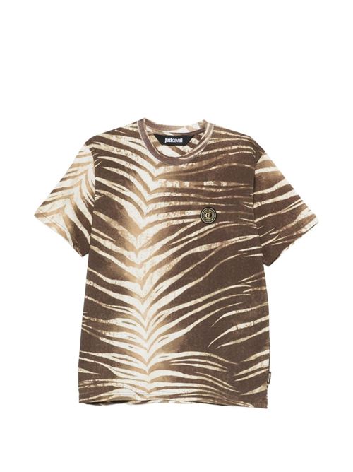 T-shirt uomo con stampa all-over JUST CAVALLI | 80OAHE04CJ110R83